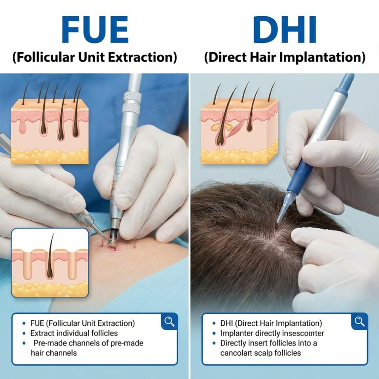 DHI vs FUE Hair Transplant